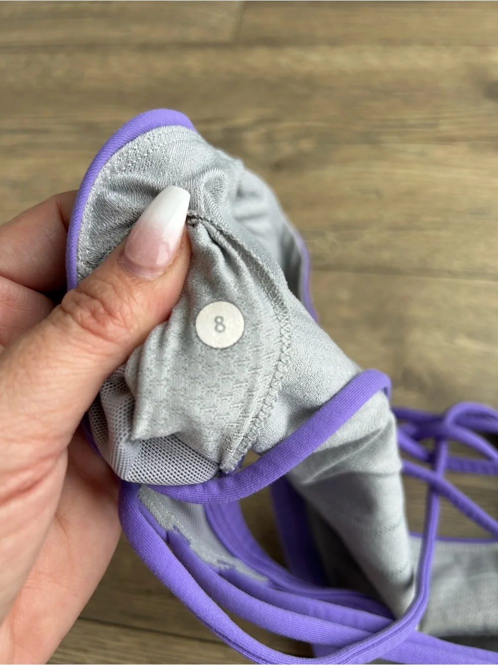Lululemon Purple Strappy Sports Bra